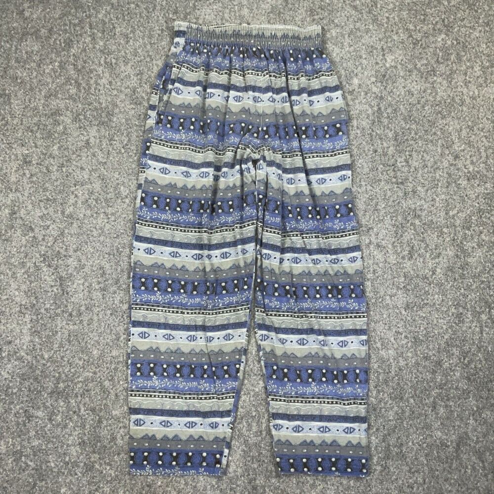 Body Flex Pants Womens Size L Blue Casual Boho Hippie